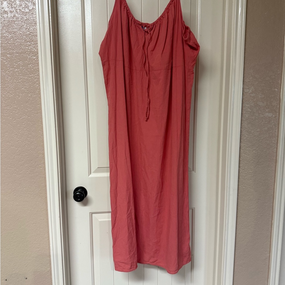 Old Navy Coral Midi Dress